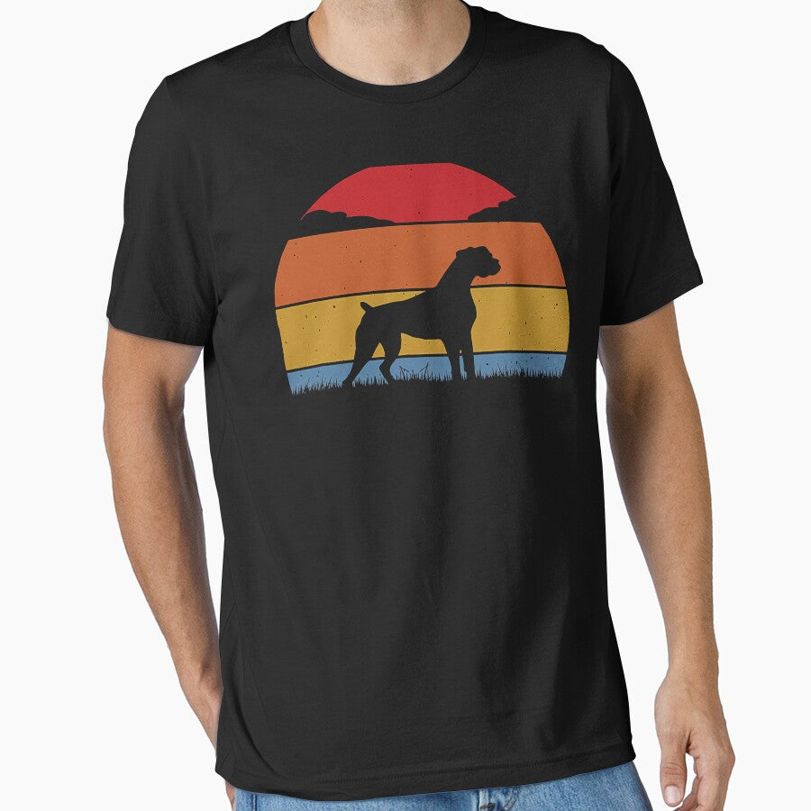 Retro Style Boxer Dog by ManishDayal