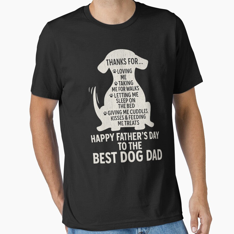 Best Dog Dad Ever Happy Father’s Day Gift by flagylART