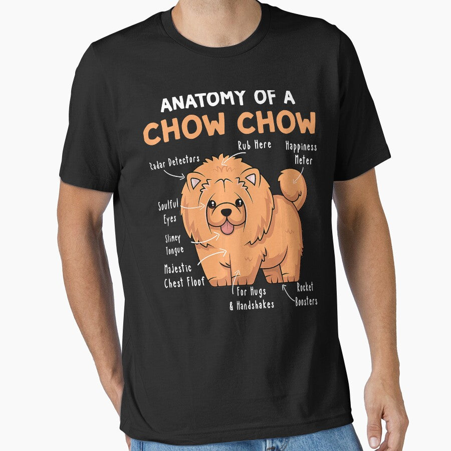 Anatomy of a Chow Chow Funny Chow Chow Kawaii Graphic by ManishDayal