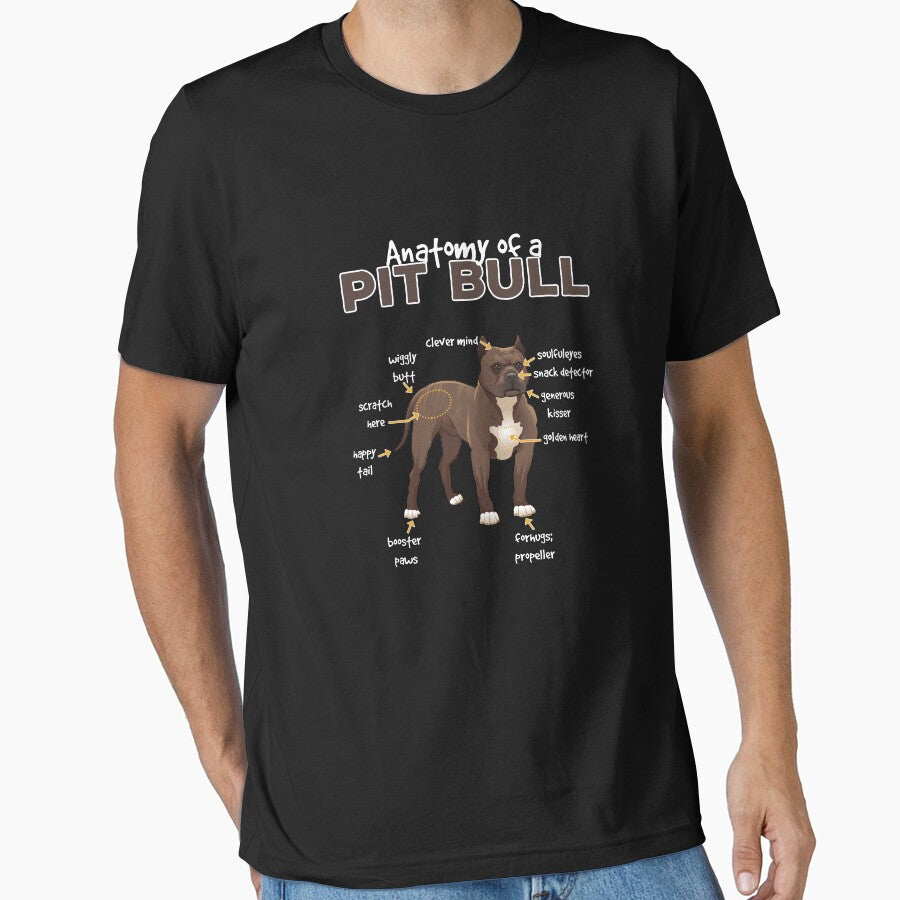 Anatomy Of A Pit Bull - Cute Sarcastic Pitty Dog Puppy by PrintPress