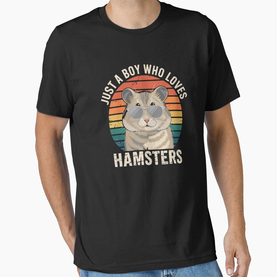 Just A Boy Who Loves Hamsters Pet Owner Gift by CORJIDOG-ART