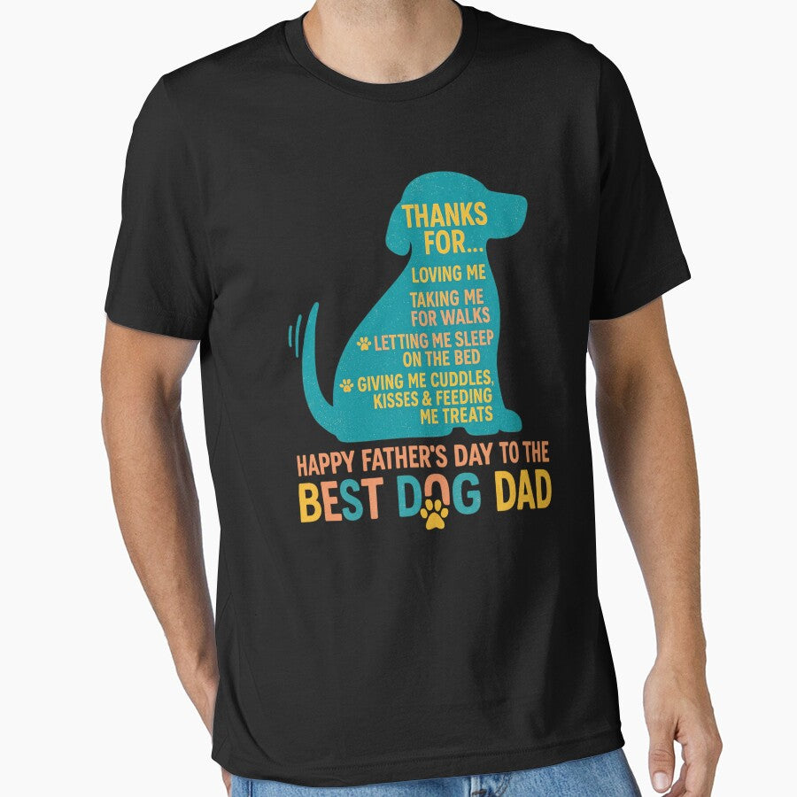 Happy Father’s Day to the Best Dog Dad Gift from Pet by flagylART
