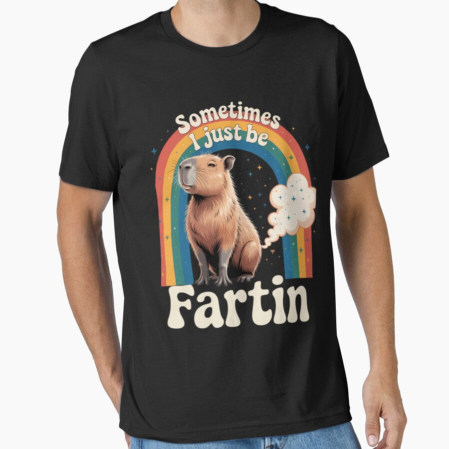 Sometimes I Just Be Fartin Capybara Funny Meme by comptorasunfia