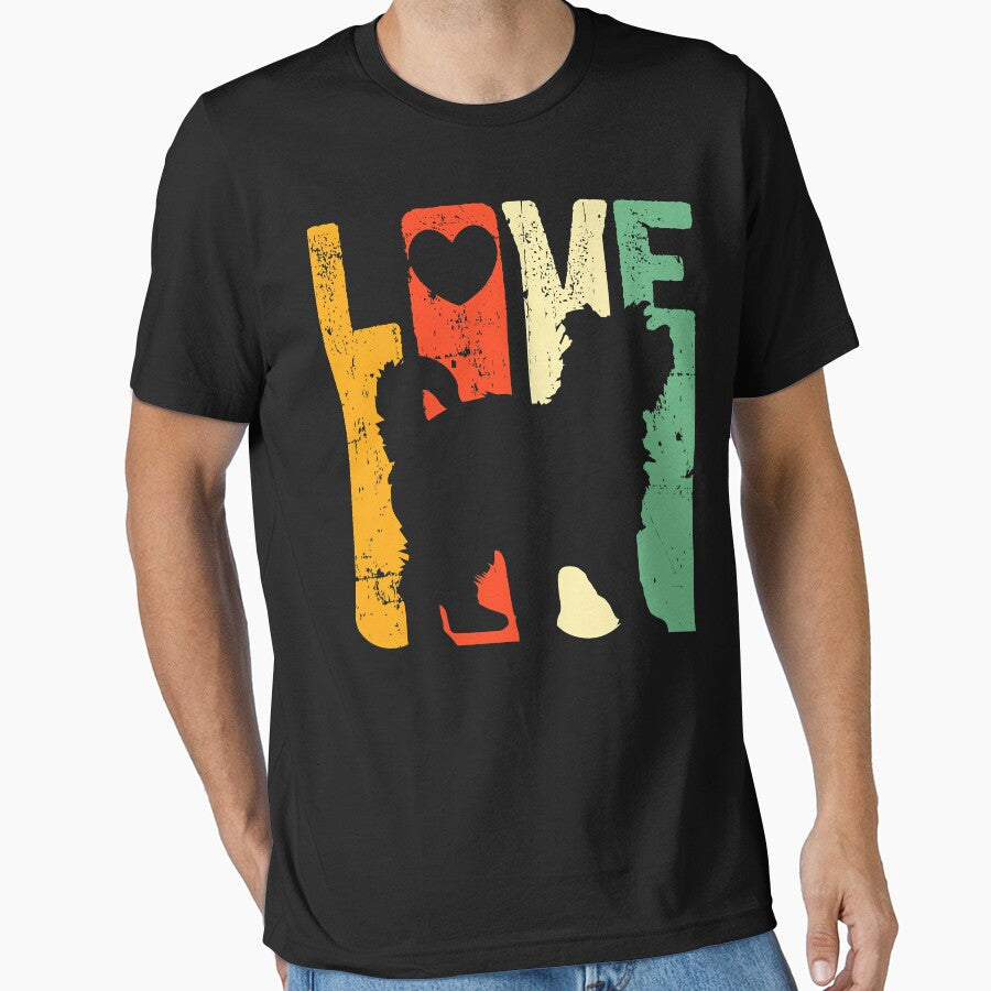 Retro Love Shih Tzu Dogs Vintage Shihtzu Lover 70s 80s by EmilyPippin