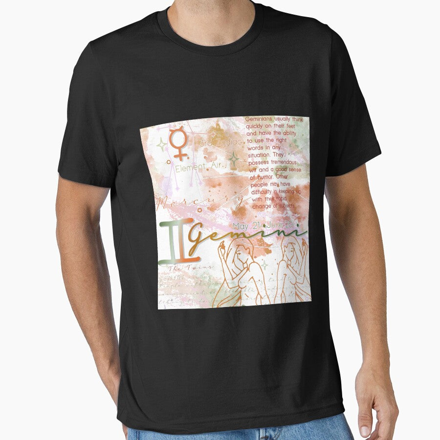 Gemini Watercolor Zodiac Wheel Chiffon Top by strohmjwlube