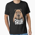 Funny Capybara Meme Lovers Bruh Capybara by DoorwayThreads