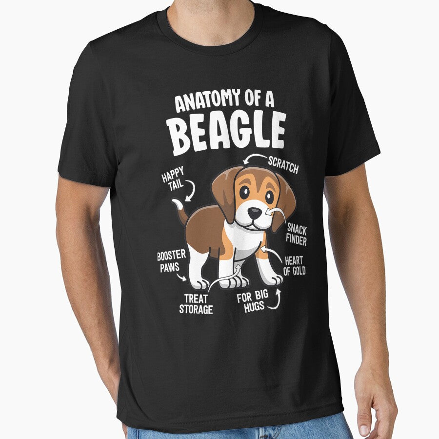 Gifts For Beagle Lovers Dog Mom Funny Anatomy Of A Beagle by maichje