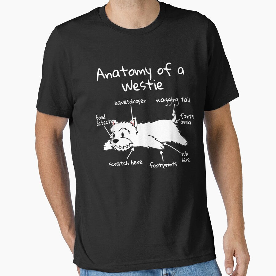 Anatomy Of A Westie Funny Dog by hoangminhSHOP