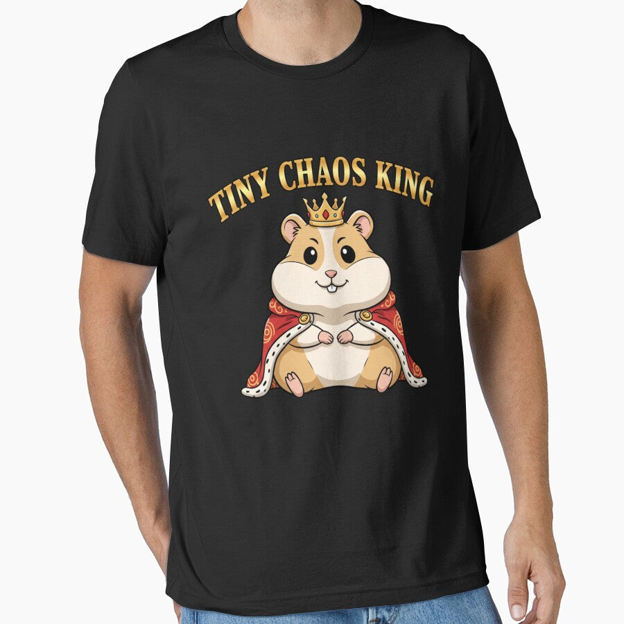 Tiny Chaos King Funny Hamster Shirt | Cute Meme Humor by MotivaChic