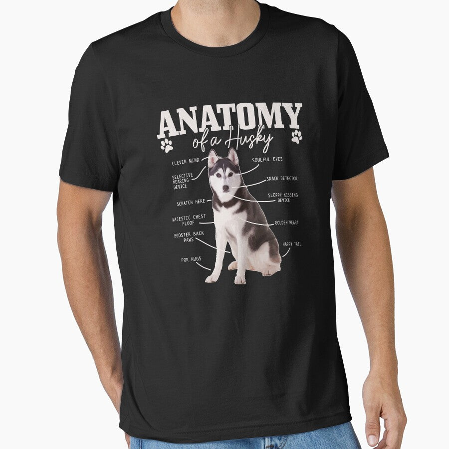 Anatomy Of A Siberian Husky Funny Cute Dog Husky Mom Dad by PerkinsAarav