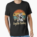 English Bulldog Dog Retro Vintage by HenningMadsen