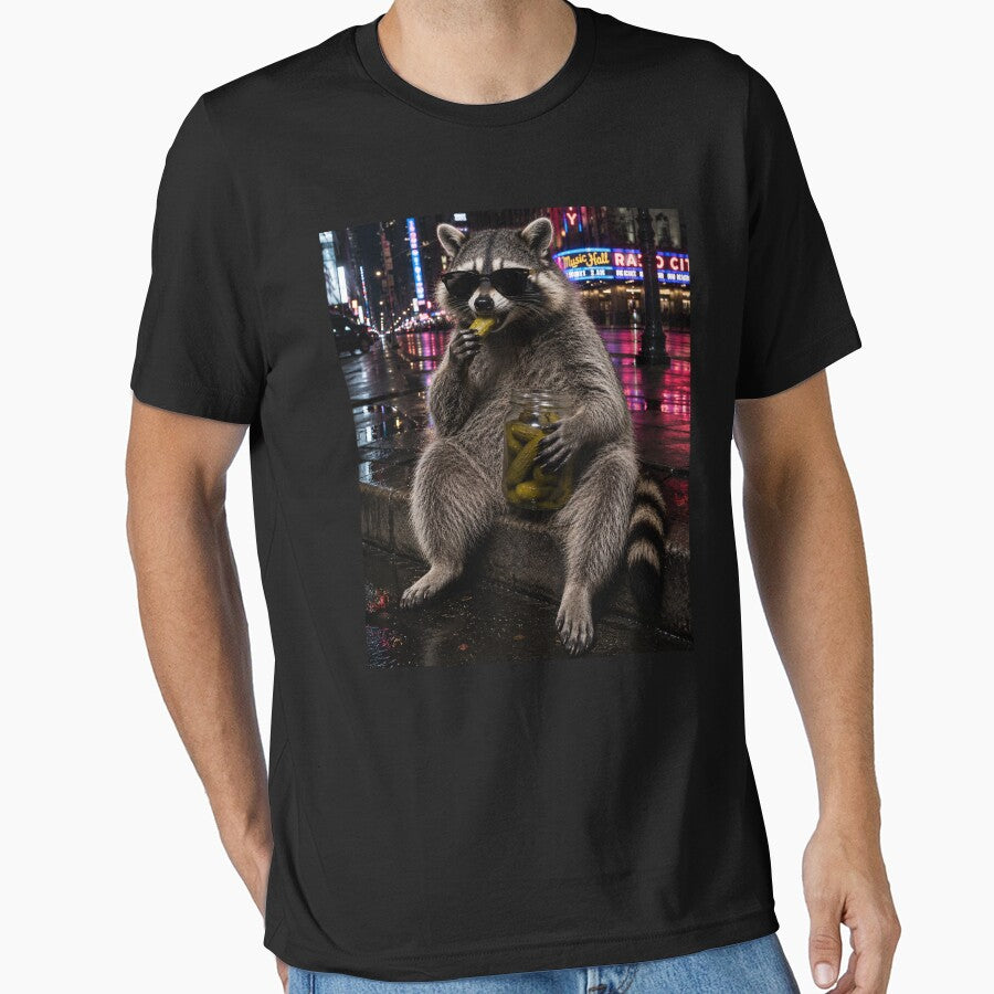 Funny Raccoon Eating Pickles Meme by will freed18