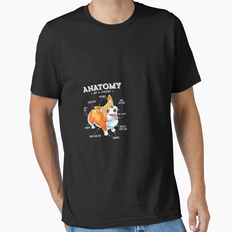Corgi Women Kids Men Anatomy of a Corgi by CharlotteHicks