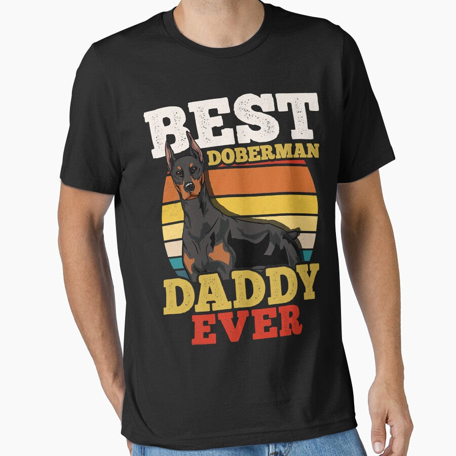 Doberman Dad Retro by MarcelaSoto