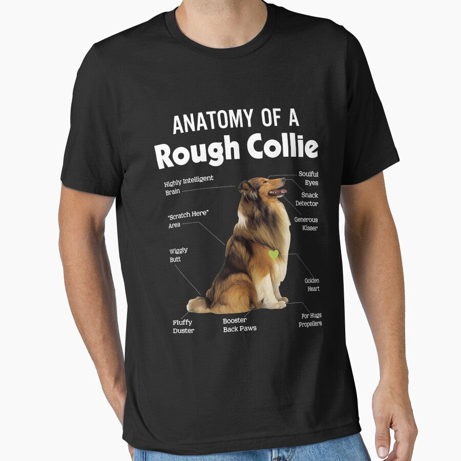 Anatomy Of A Rough Collie Funny Dog Lover by CeciliaGallaway