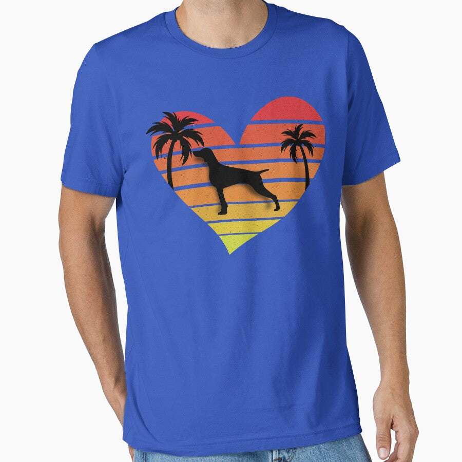 Love weimaraner Retro Sunset Dog by sbe-zone