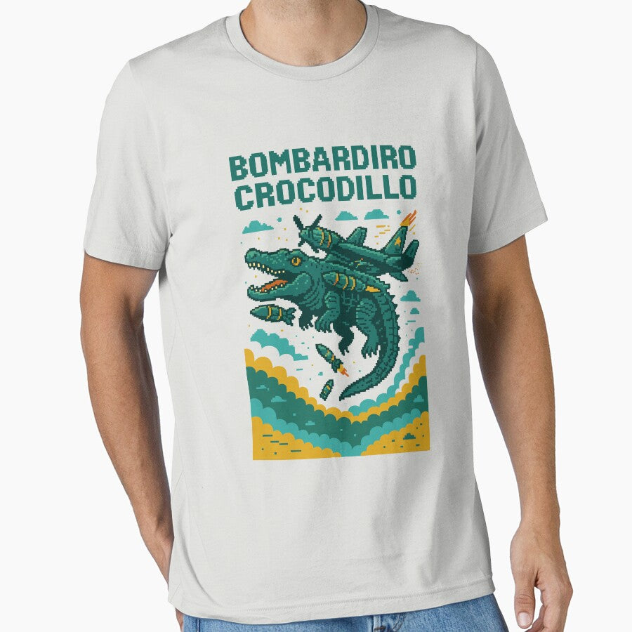 Bombardiro Crocodilo Italian Brainrot Memes Pixel by Sitchko