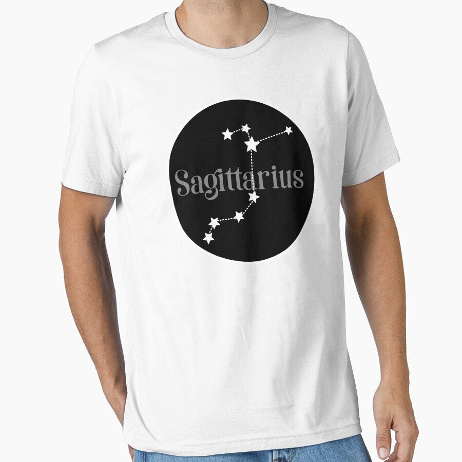 Sagittarius zodiac constellation (black) by EleYeah