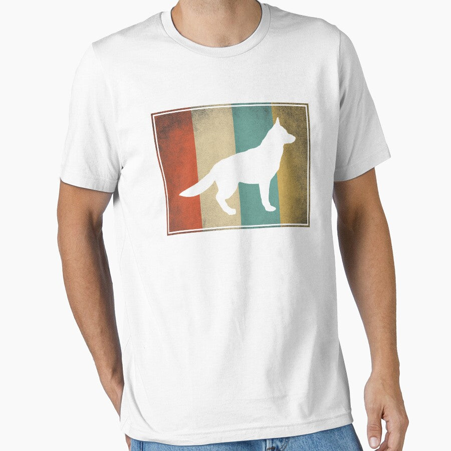 Vintage German Shepherd Gift for Men Women & Kids - Retro Design by Curtis Cline