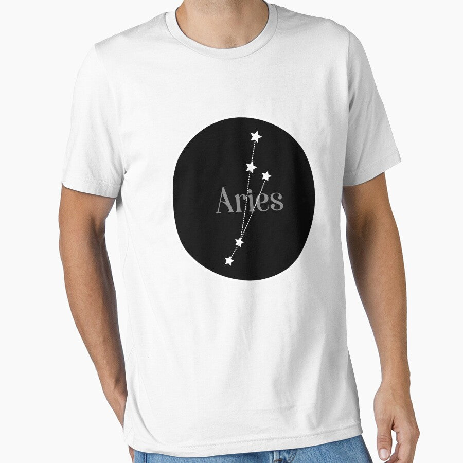 Aries zodiac constellation (black) by EleYeah