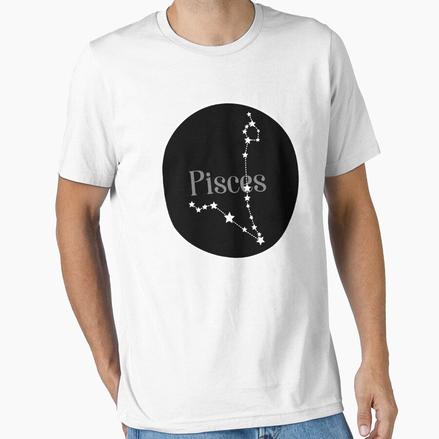 Pisces zodiac constellation (black) by EleYeah