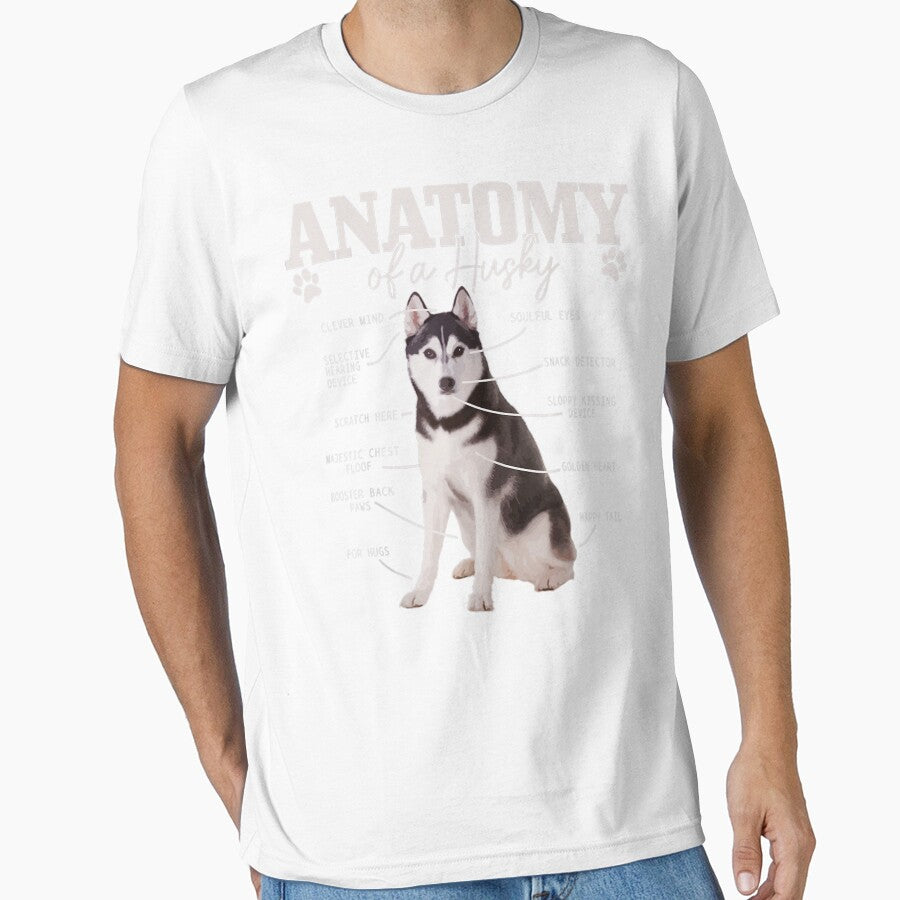Anatomy Of A Siberian Husky Funny Cute Dog Husky Mom Dad by kimngw