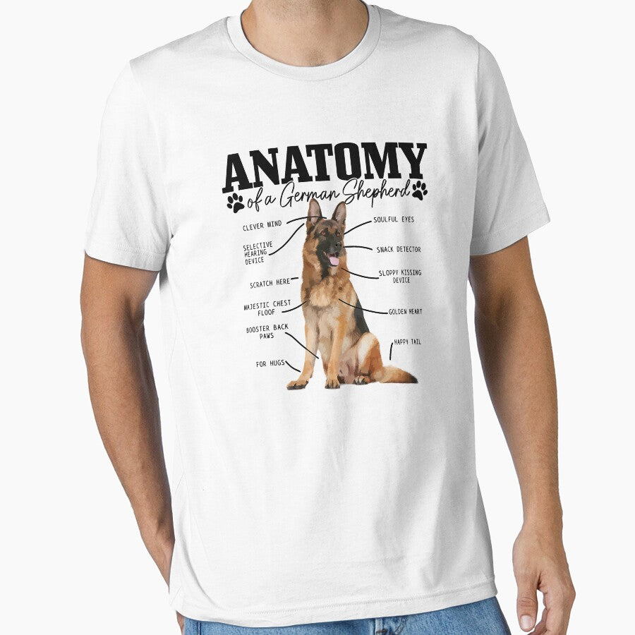 Anatomy Of A German Shepherd Funny Cute Dog Mom Dad by PerkinsAarav