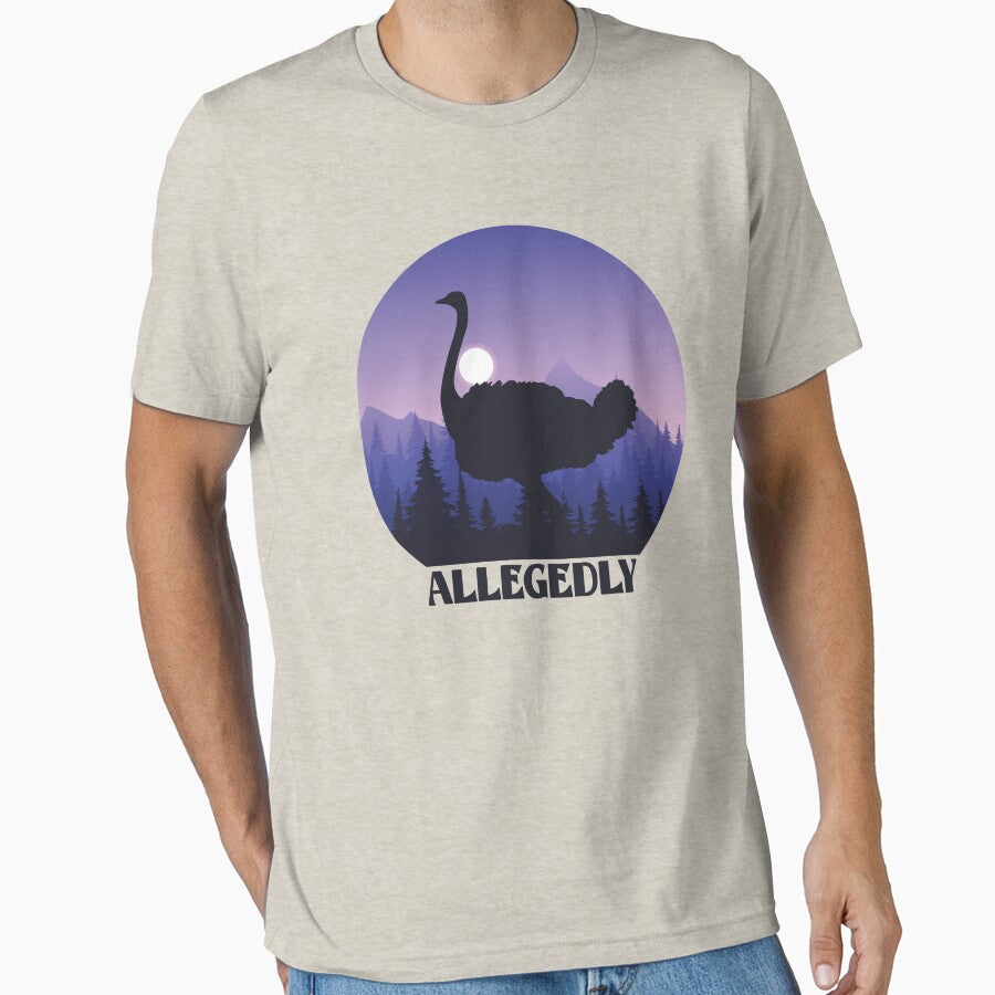 Allegedly Ostrich - Funny Meme Bird by Bowiex