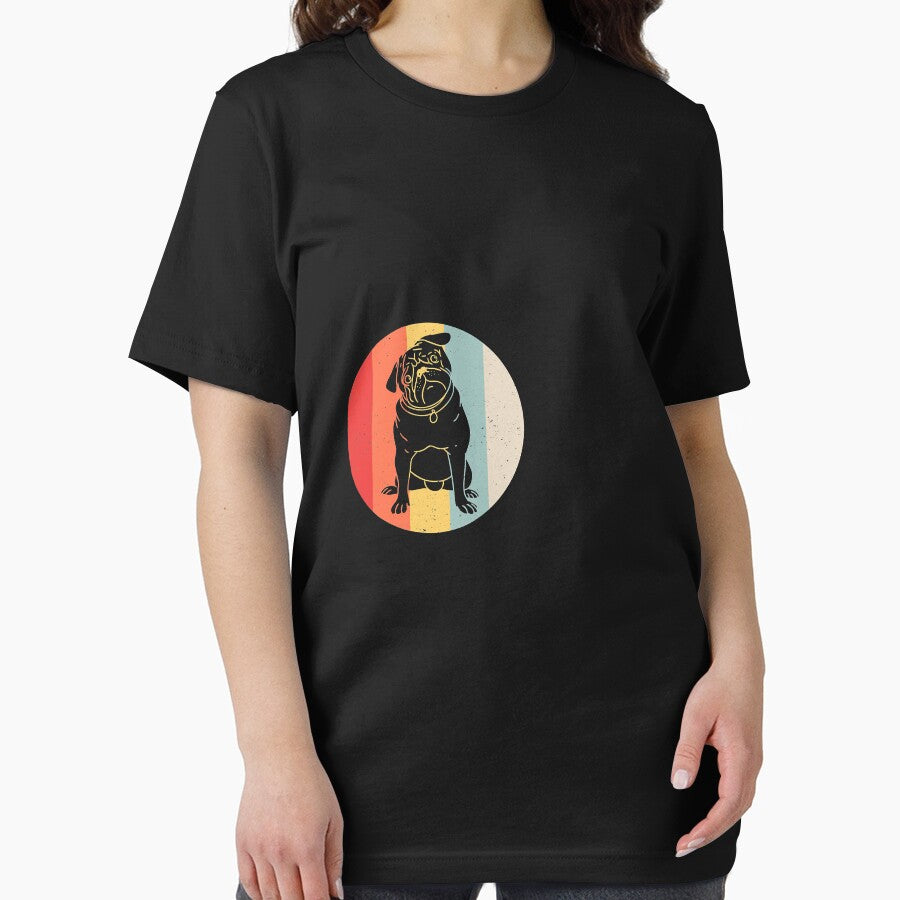 Pug Retro Distressed by CharlotteHicks