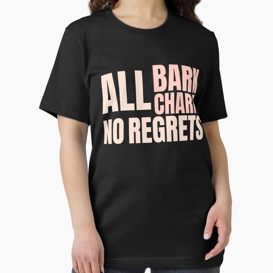 All Bark All Charm No Regrets Dog Mom Retro Typography by PrintivoraHub