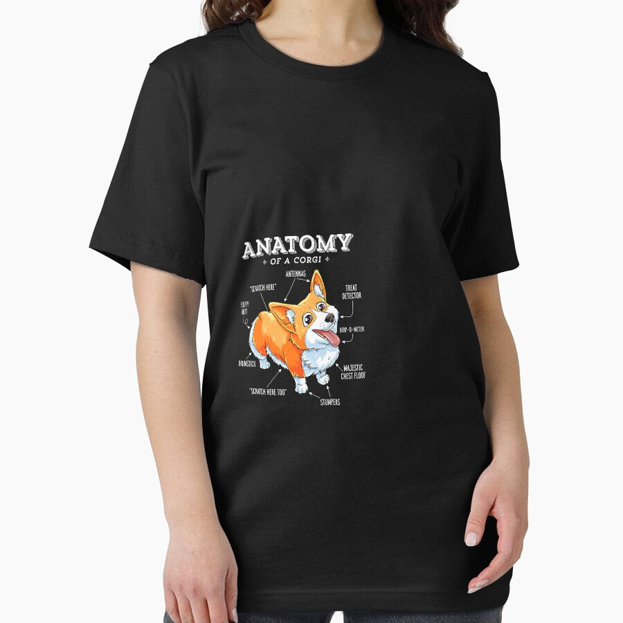 Corgi Women Kids Men Anatomy of a Corgi by CharlotteHicks