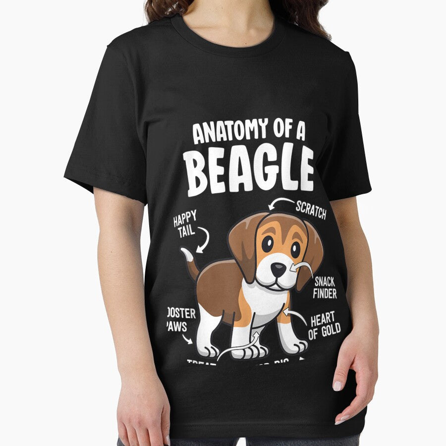 Gifts For Beagle Lovers Dog Mom Funny Anatomy Of A Beagle by Cansellerma