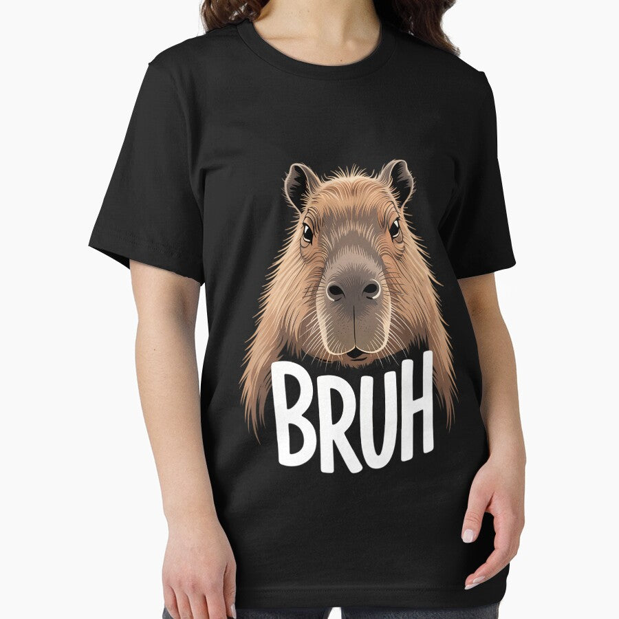 Funny Capybara Meme Lovers Bruh Capybara by DoorwayThreads