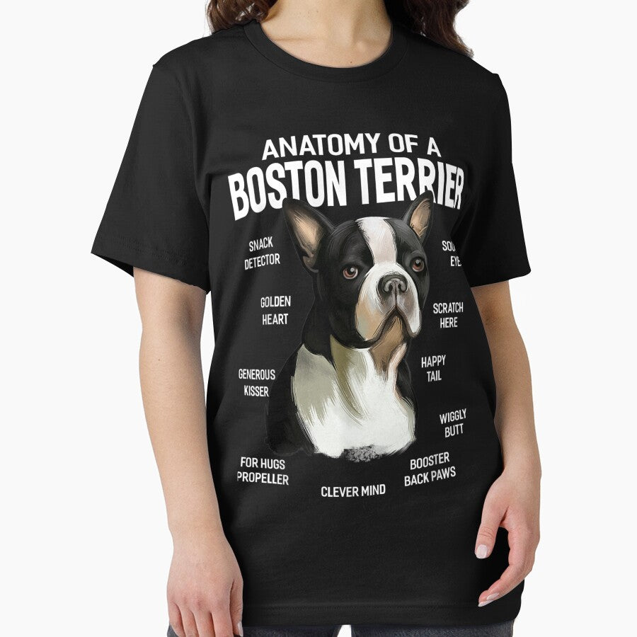 Dogs 365 Anatomy of a Boston Terrier Dog Funny Gift by huetwis