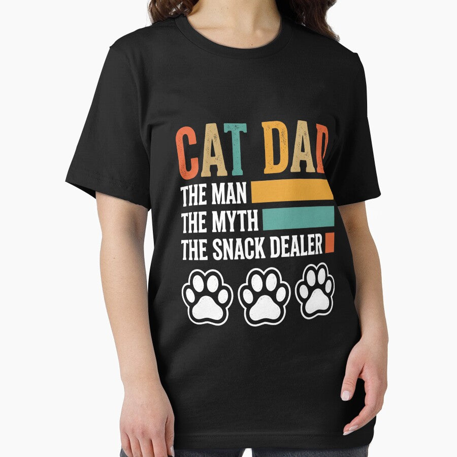 Cat Dad The Man The Myth The Snack Dealer Feline Lover Pet Owner by SofenArt