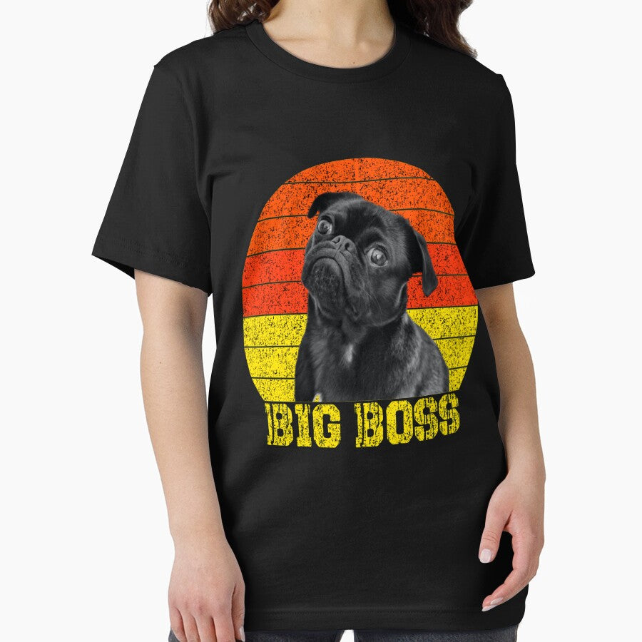 Funny dog on retro sunset tshirt by KGN  CREATIVITY