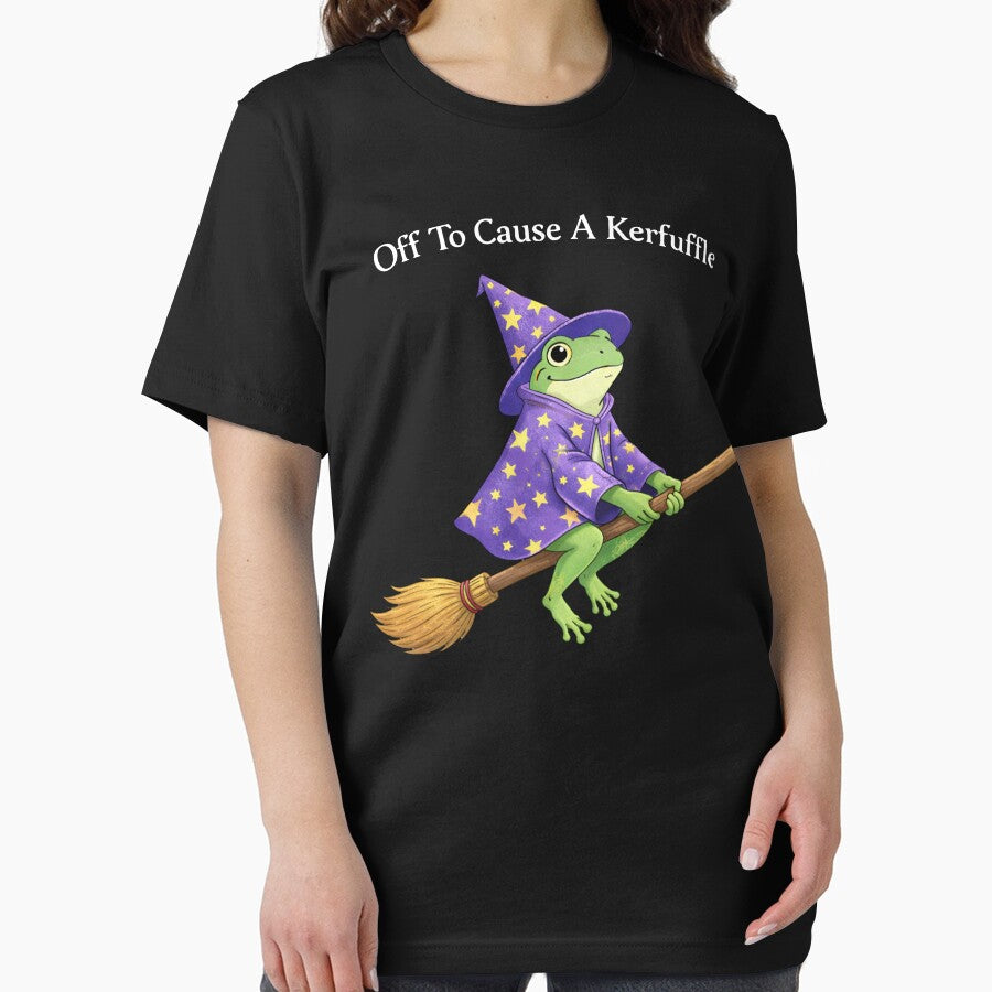 Off To Cause A Kerfuffle Groundhog Funny Frog by will freed18
