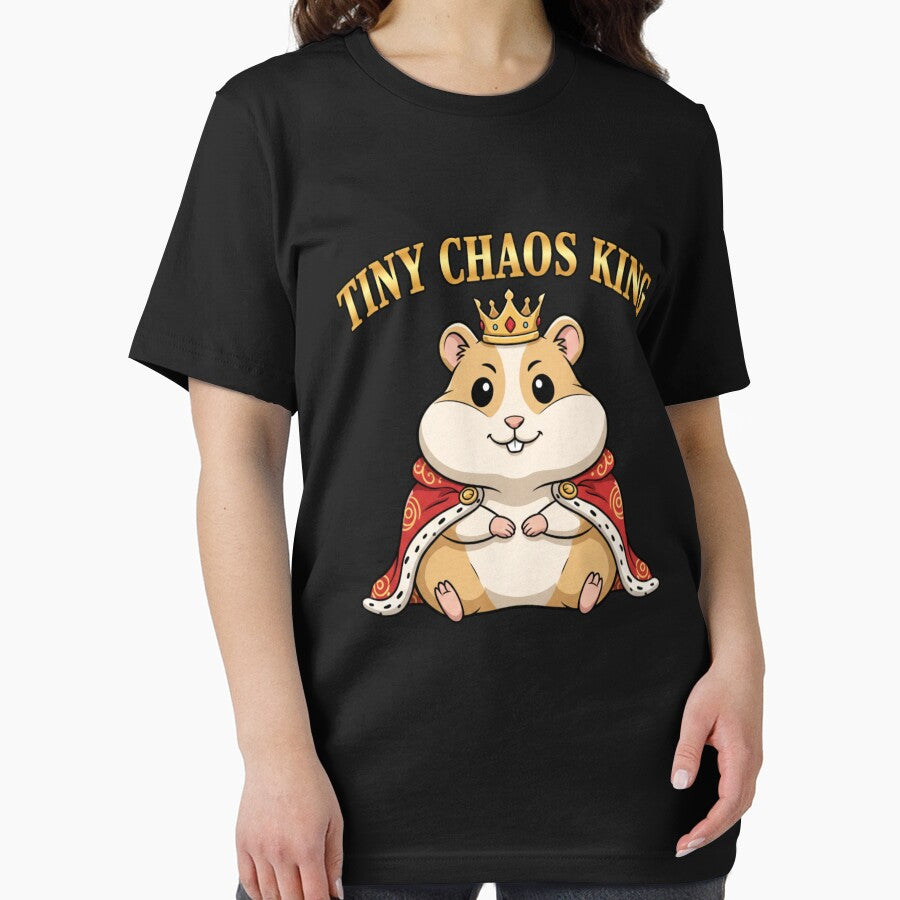 Tiny Chaos King Funny Hamster Shirt | Cute Meme Humor by MotivaChic