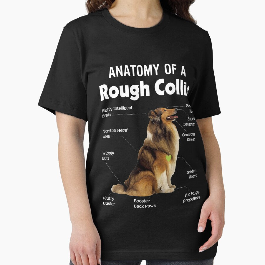 Anatomy Of A Rough Collie Funny Dog Lover by CeciliaGallaway