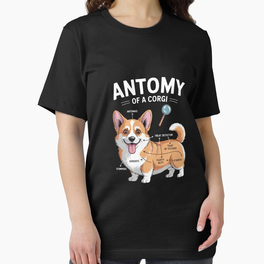Anatomy Of A Corgi Dog Lovers Men Women Boys Girls by MarkLeedsArt