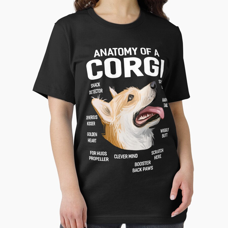 Dogs 365 Anatomy of a Corgi Dog Funny Gift Sweatshirt by augetjalegrei