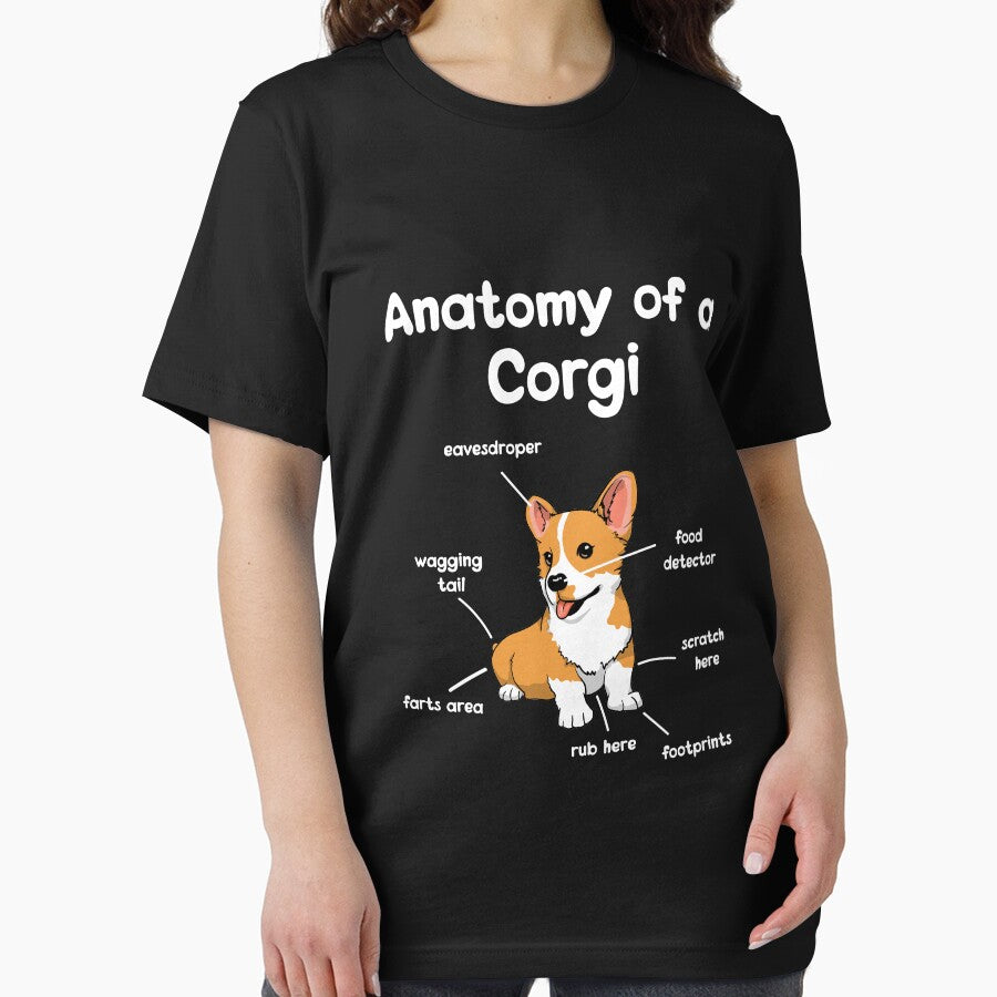 Anatomy of a corgi dog gift dog owner corgi by Lenny Stahl