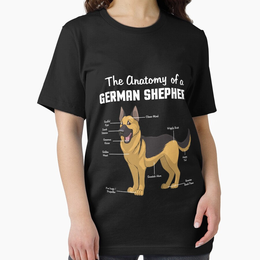 The Anatomy of a German Shepherd - German Shepherd Lovers Gifts by deepsenses