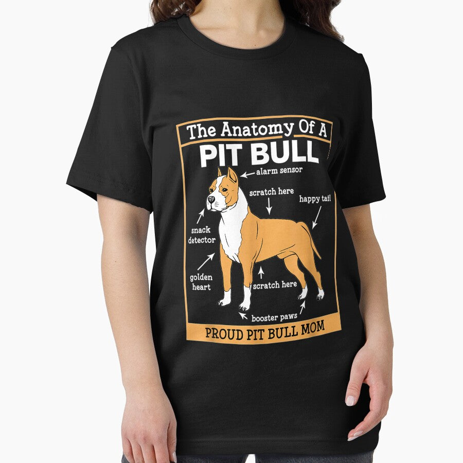 Anatomy Of A Pit Bull for Moms by wowart4u