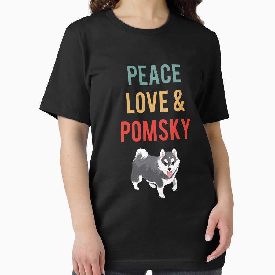 Peace Love Pomsky by TheTeeSupplyCo