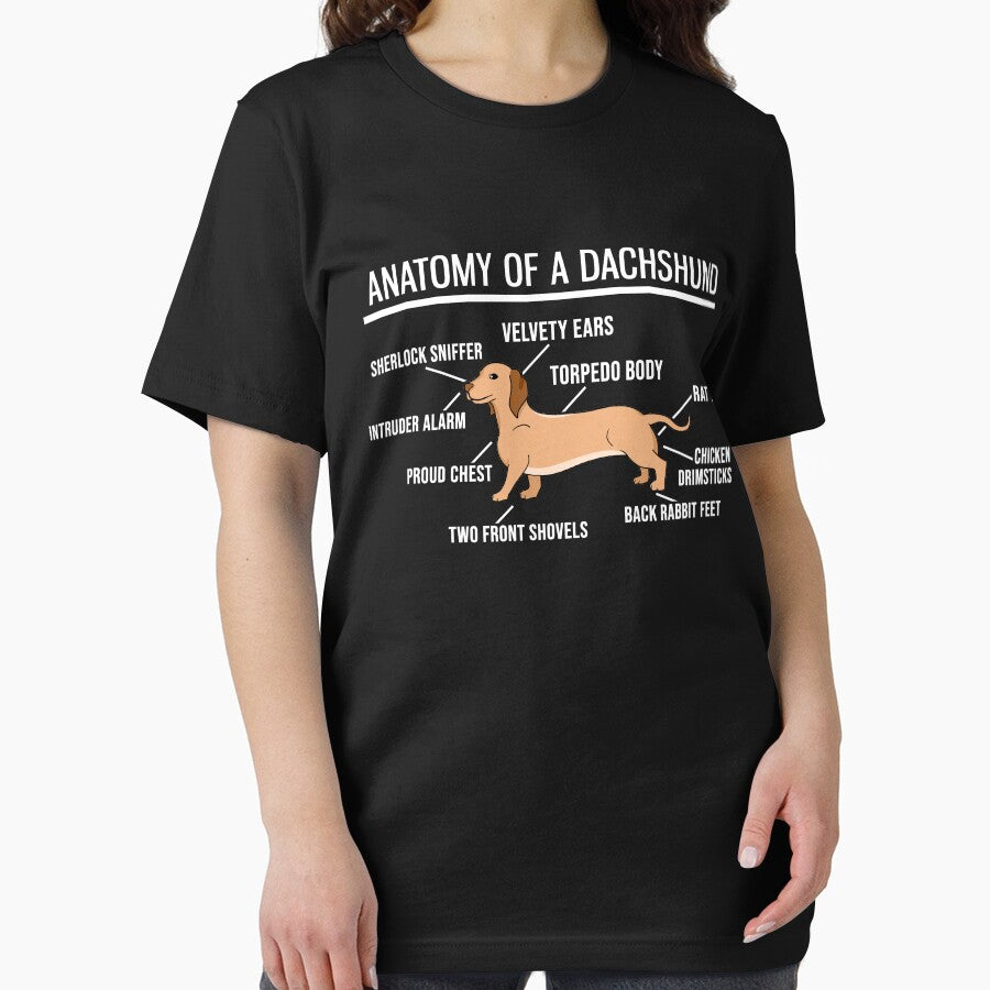 Anatomy Of A Dachshund - Cute Funny Dog Puppy by PrintPress