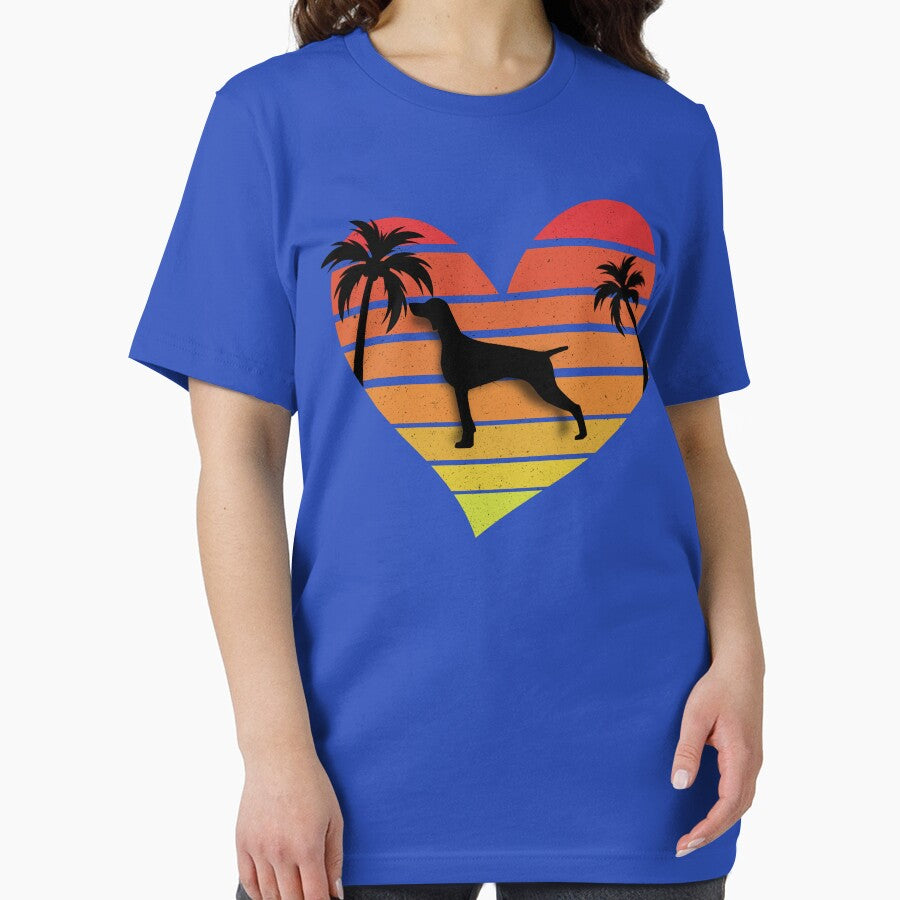 Love weimaraner Retro Sunset Dog by sbe-zone