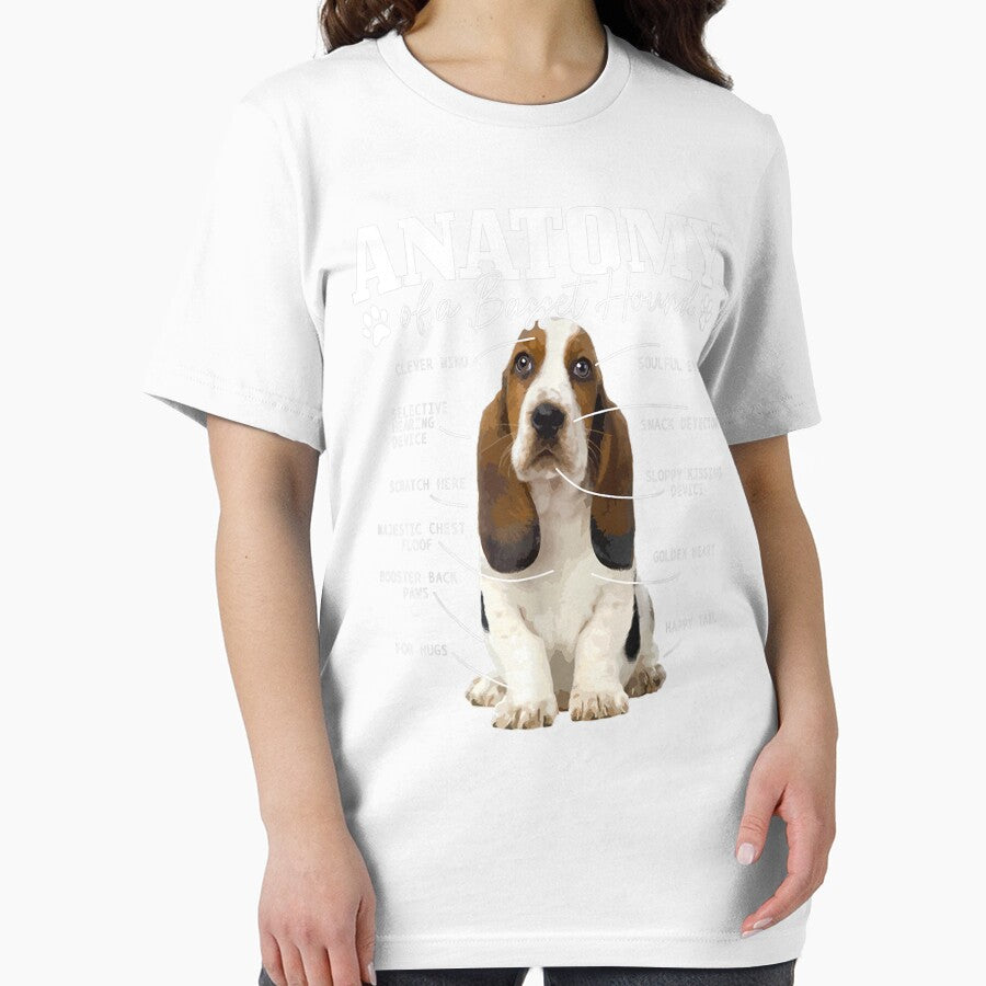 Anatomy Of A Basset Hound Funny Cute Dog Basset Mom Dad by kimngw