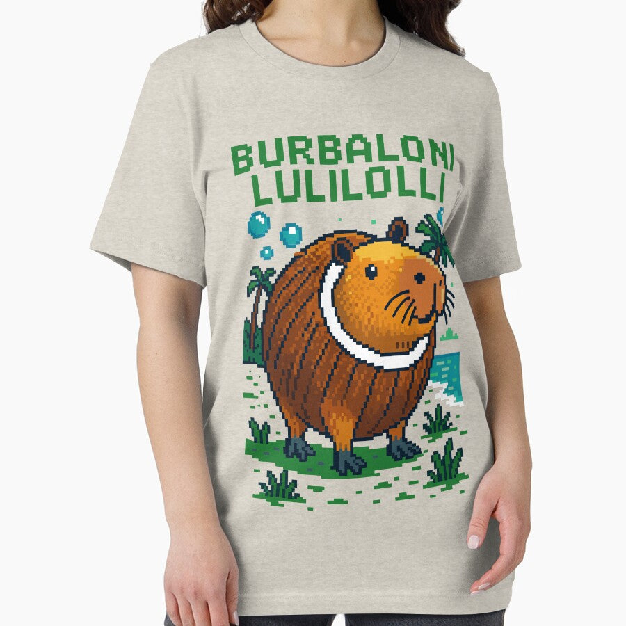 Burbaloni Luliloli Capybara Italian Brainrot Memes Pixel by Sitchko