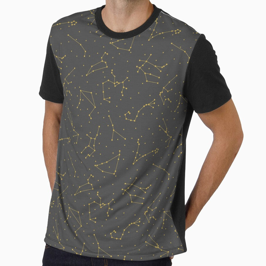 Gray and Gold Zodiac Constellations by fairy911911